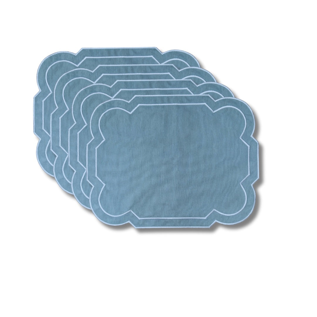 The Lea Placemats Blue Set of 4