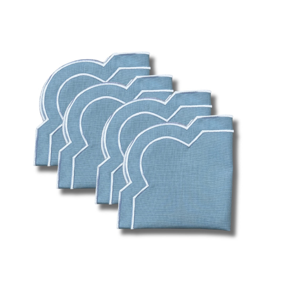 The Lea Napkins Blue Set of 4