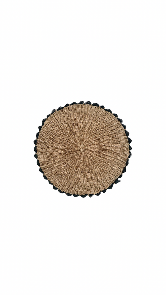 Basket Weave with Eyelashes Placemat by Amelia Carter