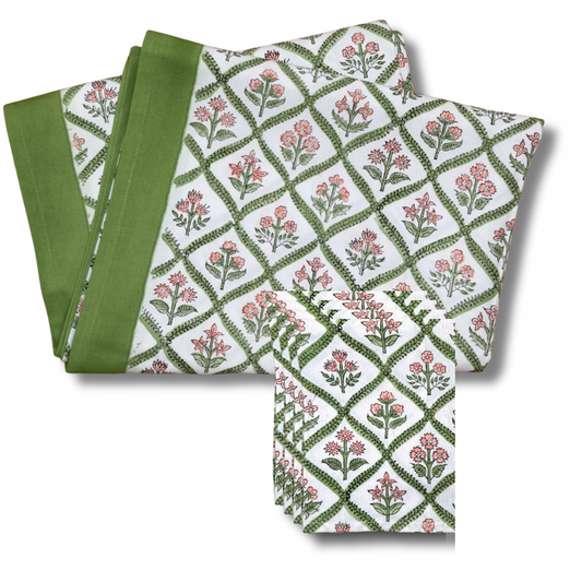 The Andrea Tablecloth and Napkins SMALL Bundle