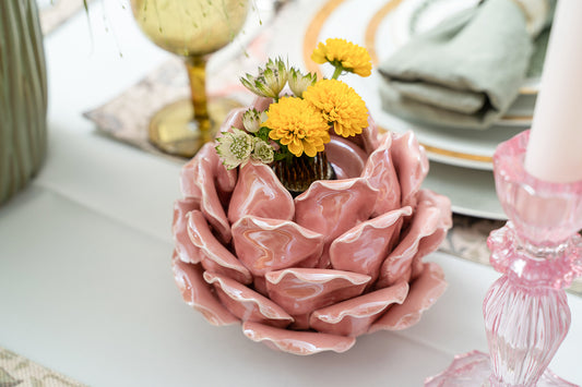 Pink Artichoke Votive
